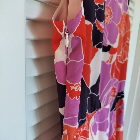 Banana Republic Vneck Sleeveless Floral Dress  Layered Size 0 - Picture 13 of 13